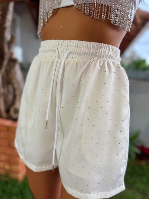 Short Pedrinhas Off White